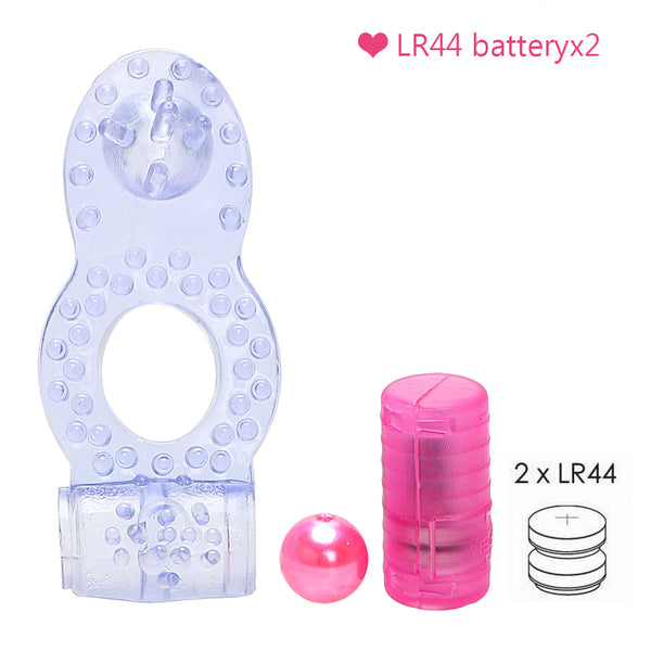 Vibrator Penis Ring Silicone Cock Ring Clitoris Stimulator Penis Extender for Men Dual Pleasure Adults Products