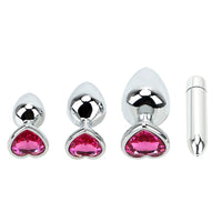 Stainless Steel Anal Plug Bullet Vibrators Masturbation for Men Butt Plug Vibrators Prostate Massager