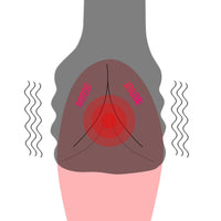 Penis Vibrator Glans Massager Delay Lasting Trainer Cock Ring Delay Ejaculation for Men Male Masturbator Silicone