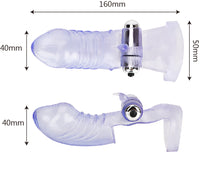 Finger Sleeve Vibrator G Spot Massage Clitoris Stimulator Vagina Massage Flirting for Women