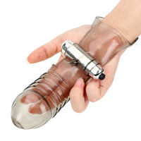 Finger Sleeve Vibrator G Spot Massage Clitoris Stimulator Vagina Massage Flirting for Women