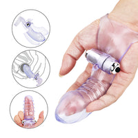 Finger Sleeve Vibrator G Spot Massage Clitoris Stimulator Vagina Massage Flirting for Women