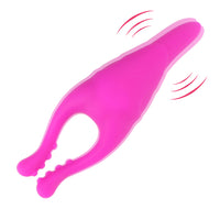 Rabbit Clitoris Nipple Clamps Vibrator G-spot Nipple Massager for Women Masturbator Clitoris Clip Stimulator