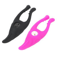 Rabbit Clitoris Nipple Clamps Vibrator G-spot Nipple Massager for Women Masturbator Clitoris Clip Stimulator