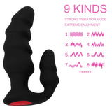 9 Speed Male Prostate Massager for Adult Vibrating Butt Plug Anal Beads Anal Vibrator Anal Plug Wireless Remote