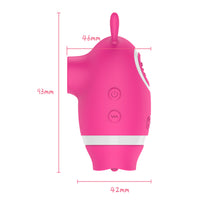 5 Frequency ClitVagina Stimulator Nipple Sucking Vibrator Masturbator Sex Oral Licking for Women Silicone