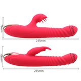 Clitoris Stimulator Rotation Beads Telescopic Rabbit Vibrator Dildo Vibrator G-spot Massage Tongue Licking Heating