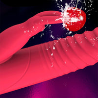 Clitoris Stimulator Rotation Beads Telescopic Rabbit Vibrator Dildo Vibrator G-spot Massage Tongue Licking Heating