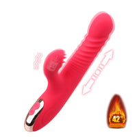 Clitoris Stimulator Rotation Beads Telescopic Rabbit Vibrator Dildo Vibrator G-spot Massage Tongue Licking Heating