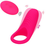 OLO Vibrating Cock Ring Penis Ring Clit Stimulator Delay Ejaculation Clitoris Stimulator 9 Speed Sex Toys for Men Couple