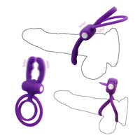 Cock Ring Dual Pleasure Penis Ring Penis Vibrator Vibrating Ring Tongue Licking for Men Male Clit Stimulator
