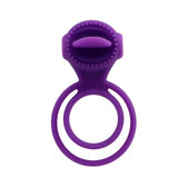 Cock Ring Dual Pleasure Penis Ring Penis Vibrator Vibrating Ring Tongue Licking for Men Male Clit Stimulator