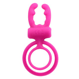 Cock Ring Dual Pleasure Penis Ring Penis Vibrator Vibrating Ring Tongue Licking for Men Male Clit Stimulator