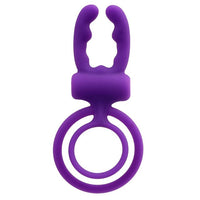 Cock Ring Dual Pleasure Penis Ring Penis Vibrator Vibrating Ring Tongue Licking for Men Male Clit Stimulator