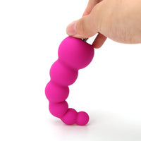 Single Frequency Silicone for Women Men Gourd Anal Bead Vibrator Butt Plug Prostate Massager Anal Plug Masturbation