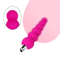 Single Frequency Silicone for Women Men Gourd Anal Bead Vibrator Butt Plug Prostate Massager Anal Plug Masturbation