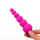 Single Frequency Silicone for Women Men Gourd Anal Bead Vibrator Butt Plug Prostate Massager Anal Plug Masturbation