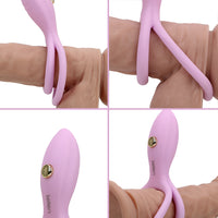 Silicone Penis Rings for Men Clitoris stimulation Vibrator Delay Ejaculation