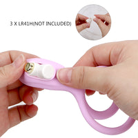 Silicone Penis Rings for Men Clitoris stimulation Vibrator Delay Ejaculation