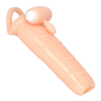 With Bullet Vibrator Cock Ring Enlargement Penis Extender Solid Head Extend Penis Sleeve for Man