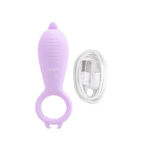 10 Frequency Penis Ring Vibrator Silicone Tongue Licking Vibrator Clitoris Stimulator for Woman Men Couple