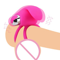 Delay Ejaculation Vibrating Penis Rings Vibrators Cock Ring for Men Clitoris Stimulate 10 Speed