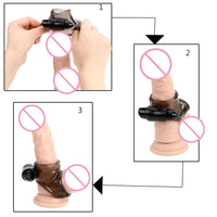 Vibrator Penis Ring Male Longer Lasting Cock Ring Delay Ejaculation Scrotal Binding Silicone for Men Elastic