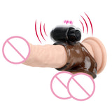 Vibrator Penis Ring Male Longer Lasting Cock Ring Delay Ejaculation Scrotal Binding Silicone for Men Elastic