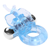 Vibrator Penis Ring Butterfly Cock Ring G-Spot Massager Delay Ejaculation Penis Extender for Men