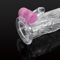 Delayed Ejaculation Reusable Condom Penis Rings for Men G-spot Cock Sleeve Penis Sleeve Vibrator Adults Products