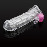 Delayed Ejaculation Reusable Condom Penis Rings for Men G-spot Cock Sleeve Penis Sleeve Vibrator Adults Products