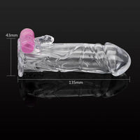 Delayed Ejaculation Reusable Condom Penis Rings for Men G-spot Cock Sleeve Penis Sleeve Vibrator Adults Products