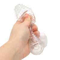 Reusable G Point Stimulation Condom for Men Penis Sleeve Vibrator Delay Ejaculation Particle Condoms for Sex