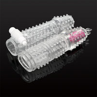 Reusable G Point Stimulation Condom for Men Penis Sleeve Vibrator Delay Ejaculation Particle Condoms for Sex