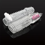Reusable G Point Stimulation Condom for Men Penis Sleeve Vibrator Delay Ejaculation Particle Condoms for Sex