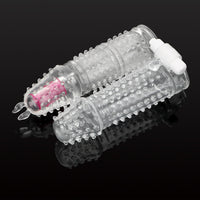 Reusable G Point Stimulation Condom for Men Penis Sleeve Vibrator Delay Ejaculation Particle Condoms for Sex