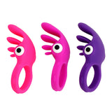 OLO Penis Ring Vibrating Ring Tongue Cock Ring Penis Extender Enlargement Silicone Powerful Waterproof Sex Toys for Men Male