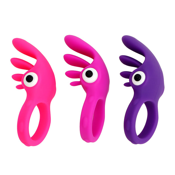 OLO Penis Ring Vibrating Ring Tongue Cock Ring Penis Extender Enlargement Silicone Powerful Waterproof Sex Toys for Men Male