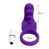OLO Penis Ring Vibrating Ring Tongue Cock Ring Penis Extender Enlargement Silicone Powerful Waterproof Sex Toys for Men Male