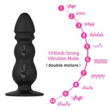 10 Speed With Strong Sucker Prostate Massager for Women G-spot Stimulator Anal Plug Erotic