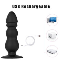 10 Speed With Strong Sucker Prostate Massager for Women G-spot Stimulator Anal Plug Erotic