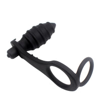 Dual Cock Ring G-spot Prostata Massager Vibrator for Men Silicone Anal Dildo Vibrator Butt Plug