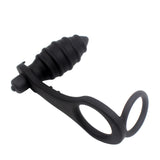 Dual Cock Ring G-spot Prostata Massager Vibrator for Men Silicone Anal Dildo Vibrator Butt Plug
