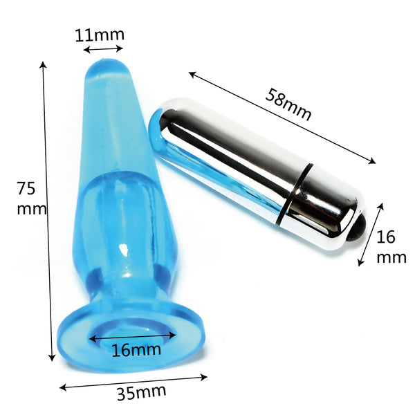 Silicone Anal Vibrators Anal Butt Plugs for Women Men Masturbation Prostate Massage