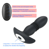 for Men Wireless Remote Control Telescopic Vibrating Prostate Massager Anal Vibrator Dildo Butt Plug Vibrator