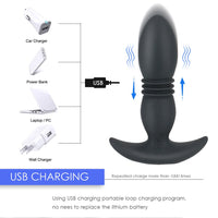 for Men Wireless Remote Control Telescopic Vibrating Prostate Massager Anal Vibrator Dildo Butt Plug Vibrator