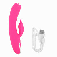 Dildo AV Vibrator Masturbation Nipple G Spot Clitoris Vagina Stimulate for Women Double Motor Tongue Licking