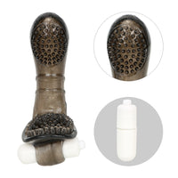 Finger Sleeve Vibrator G-Spot Massage Masturbator Clitoris Stimulate TPE for Women