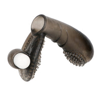 Finger Sleeve Vibrator G-Spot Massage Masturbator Clitoris Stimulate TPE for Women
