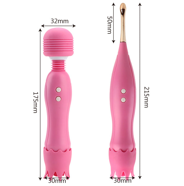G Spot Massager Tongue Licking Clit Nipple Vibrators Clitoris Stimulator Powerful Magic Wand AV Vibrator for Women
